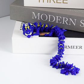 Flying Moon Dragon - Spreading Its Wings With The Moon, Super Eye-catching And High-value, Exquisite And Small Creative Decorative Gift (Color: Blue)